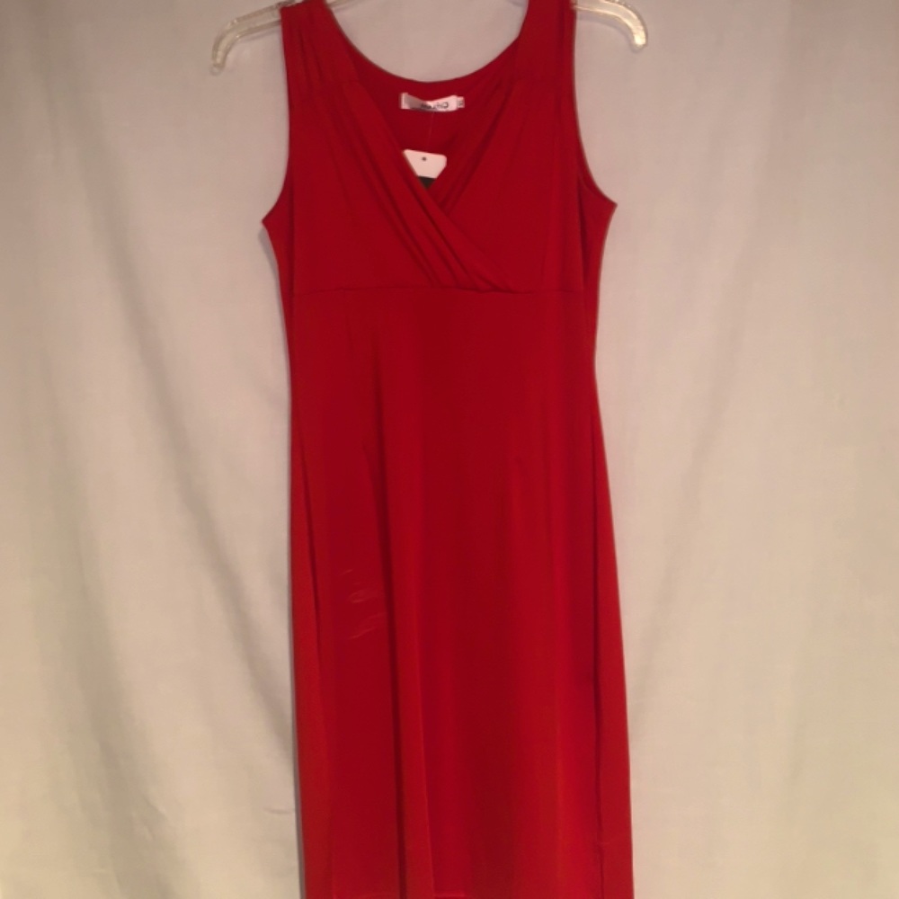 Red Formal dress.